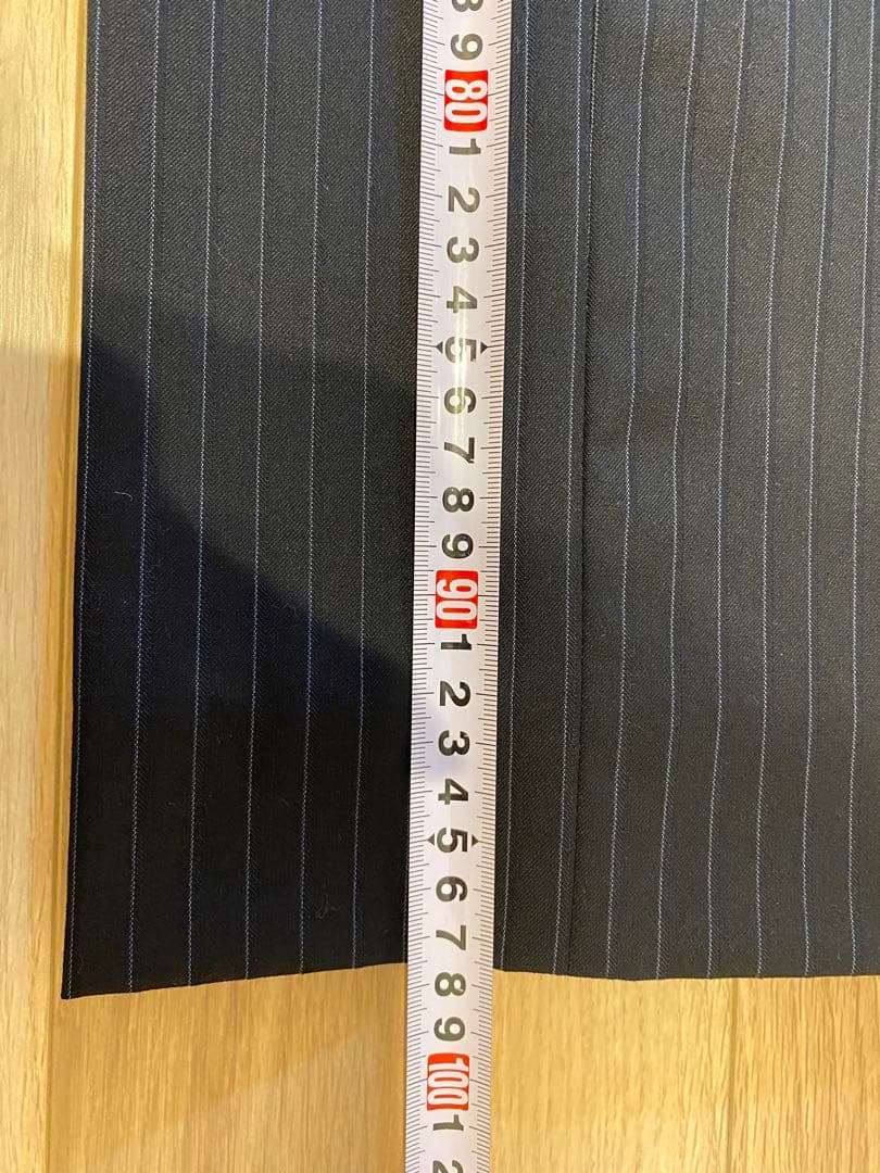 【INDIVI】インディビィ ネイビー ストライプ パンツスーツ