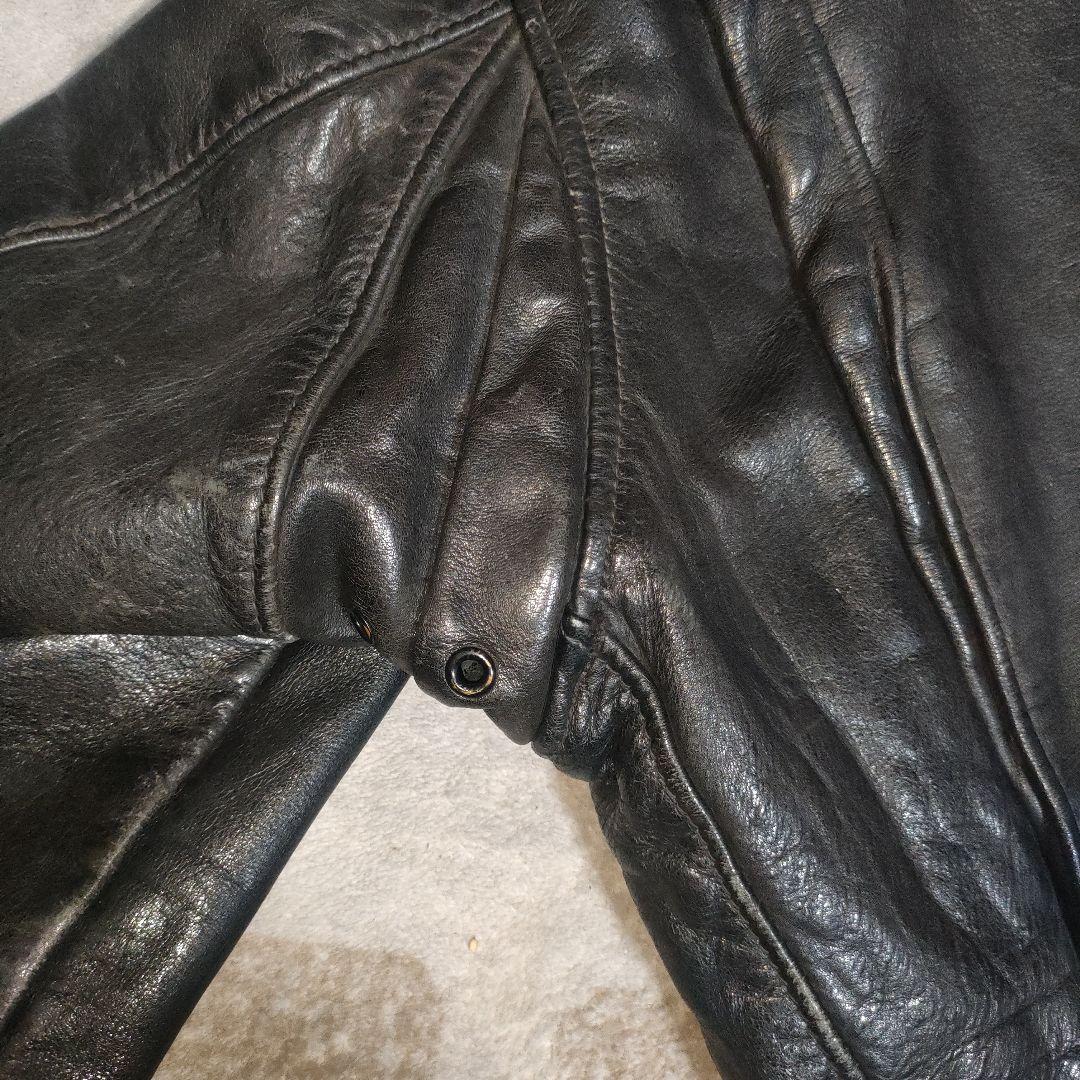 完品人気黒Schott１８４SMフライトジャケット３８ ダメでも対応有！