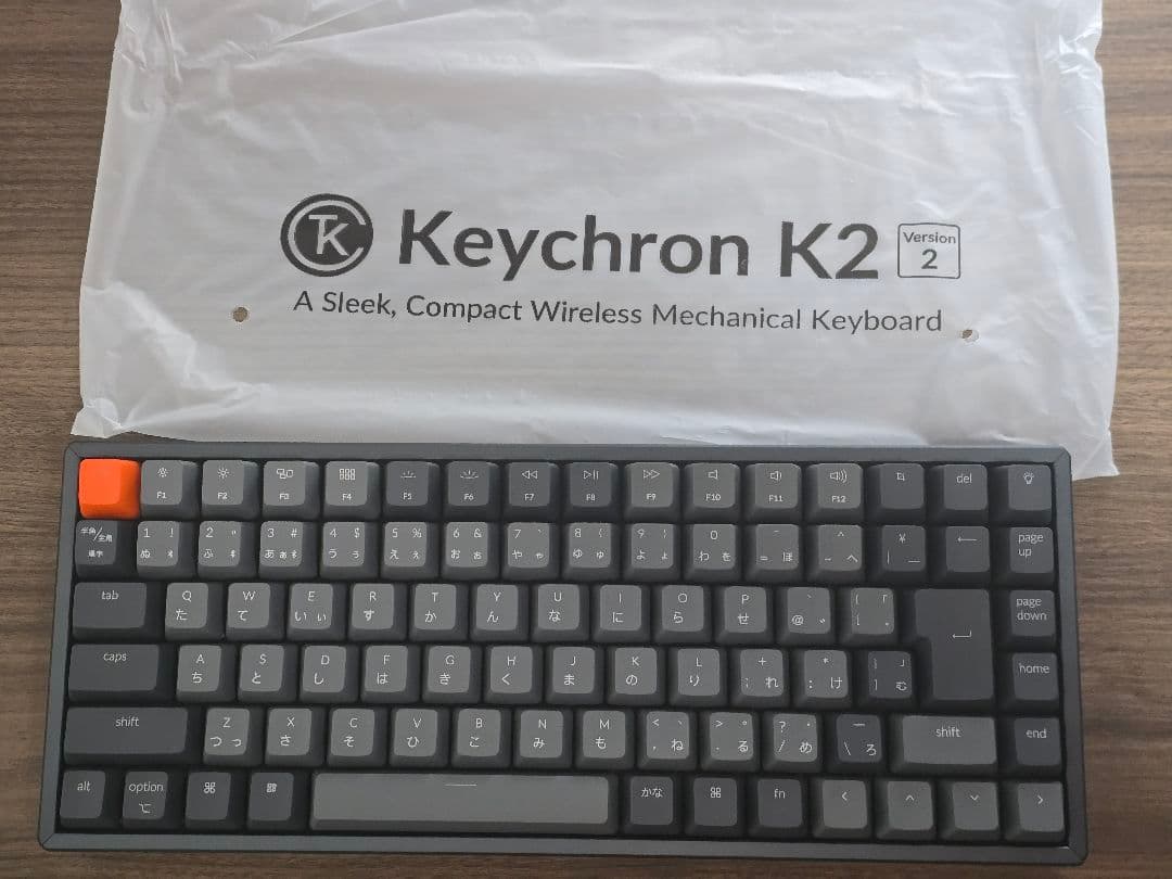 ​[極美品]Keychron K2 RGB 茶軸 日本語配列 JIS