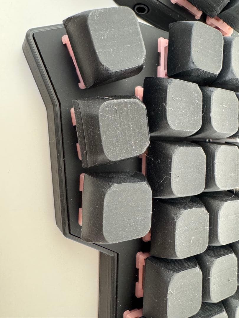 【新品】corne v4 cherryマットブラック完成品　3DP製キーキャップ