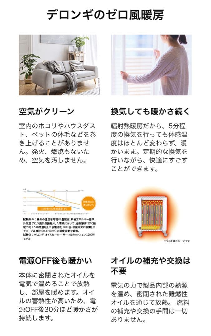 De'Longhi デロンギ オイルヒーター RHJ35M1015-BK