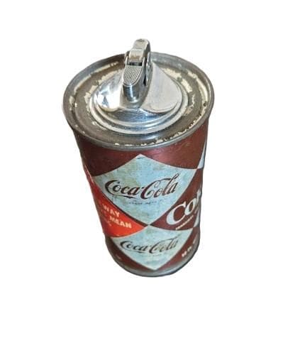 コカ・コーラ ダイヤモンド柄 缶型 卓上ライター　ヴィンテージライター
