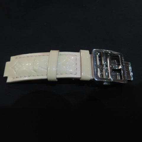 ルイヴィトン タンブール用モノグラムヴェルニバンド淡いピンク/純正SSバックル