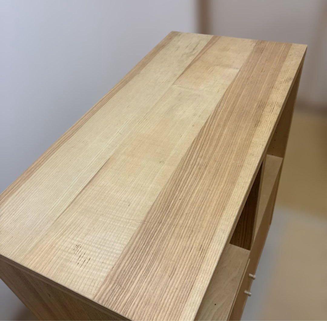 ナチュラルウッド木製シェルフ　IKEA トレービー