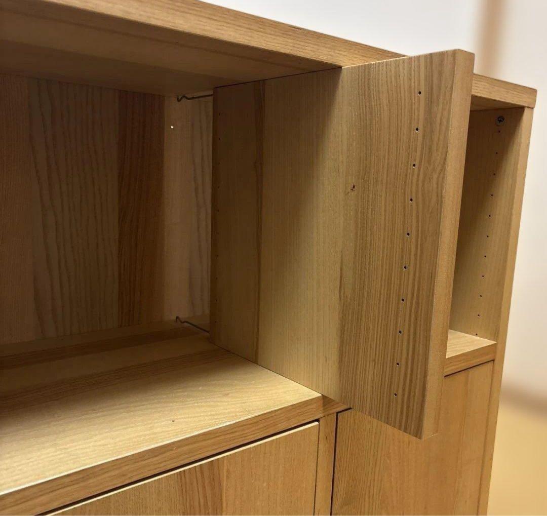 ナチュラルウッド木製シェルフ　IKEA トレービー