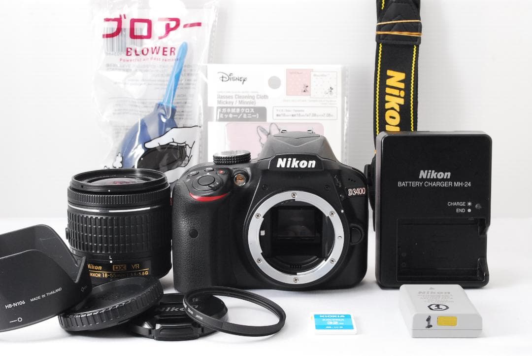 新品同様 Nikon D3400 低ショット数 Bluetooth スマホ転送