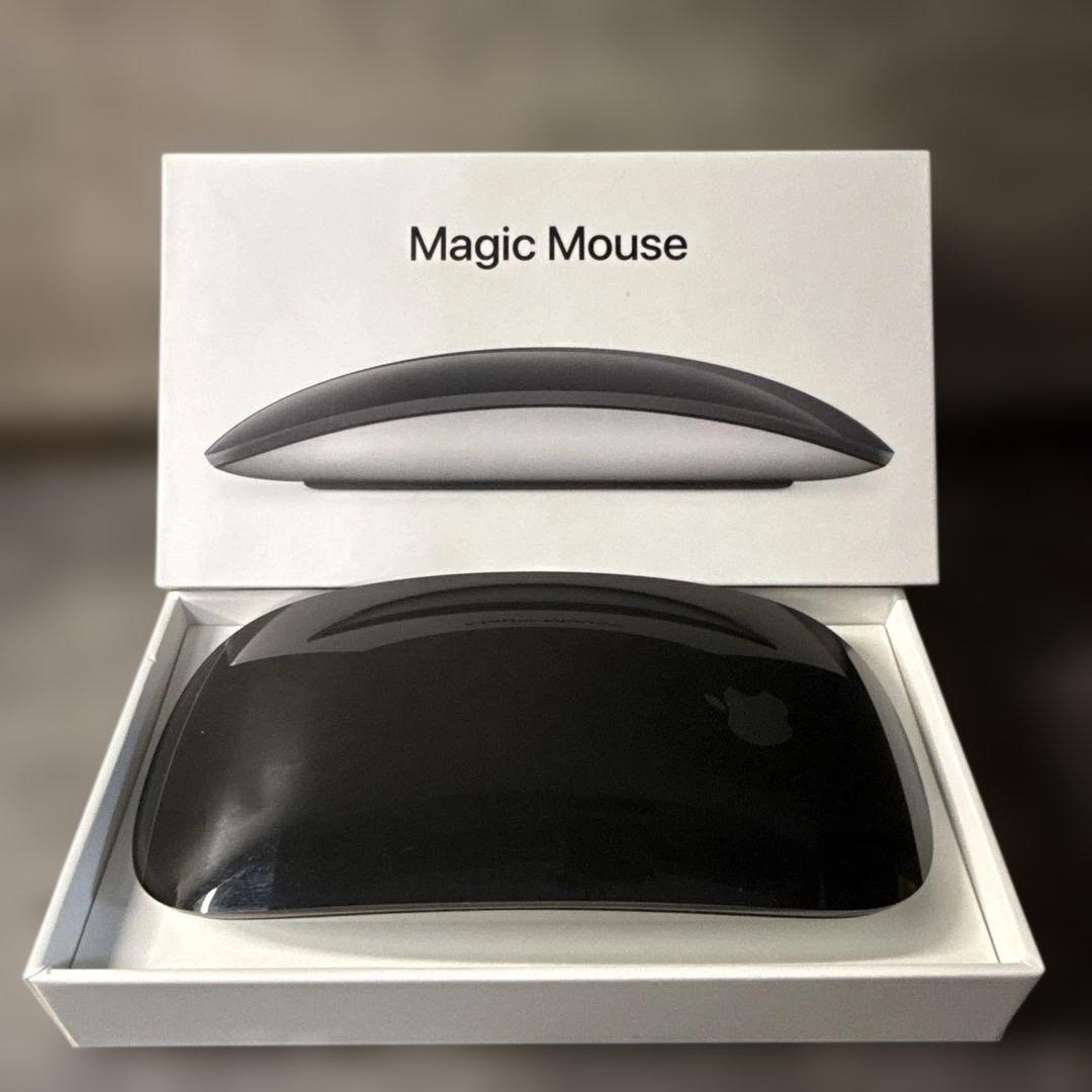 【美品】Apple Magic Mouse ブラック（MMMQ3J/A）完備品