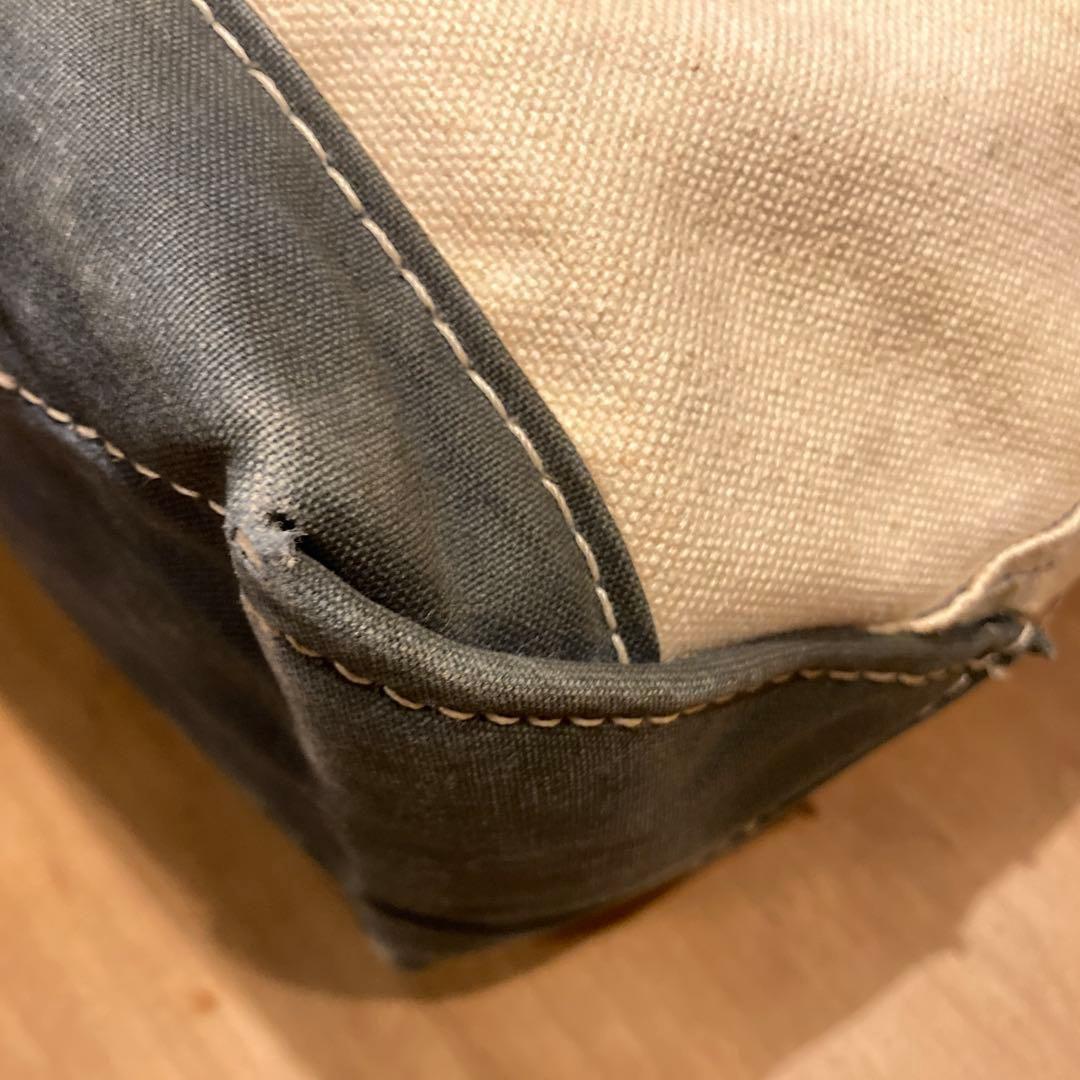 【良品】80s L.L.Bean トートバッグ ネイビー Mサイズ 2色タグ