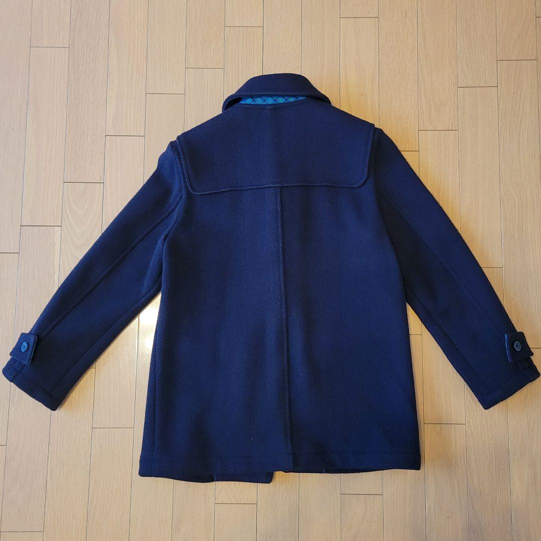 【美品】ファミリア 150 ダッフルウールコート 毛90% 紺色