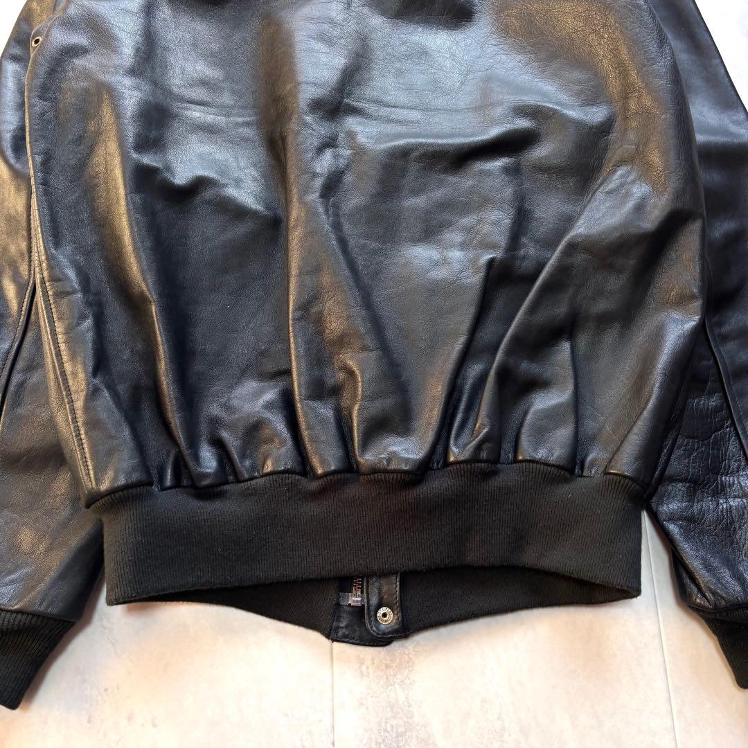 【極美品】ヒューストン ホースハイド A-2 フライトジャケット 2XL 黒