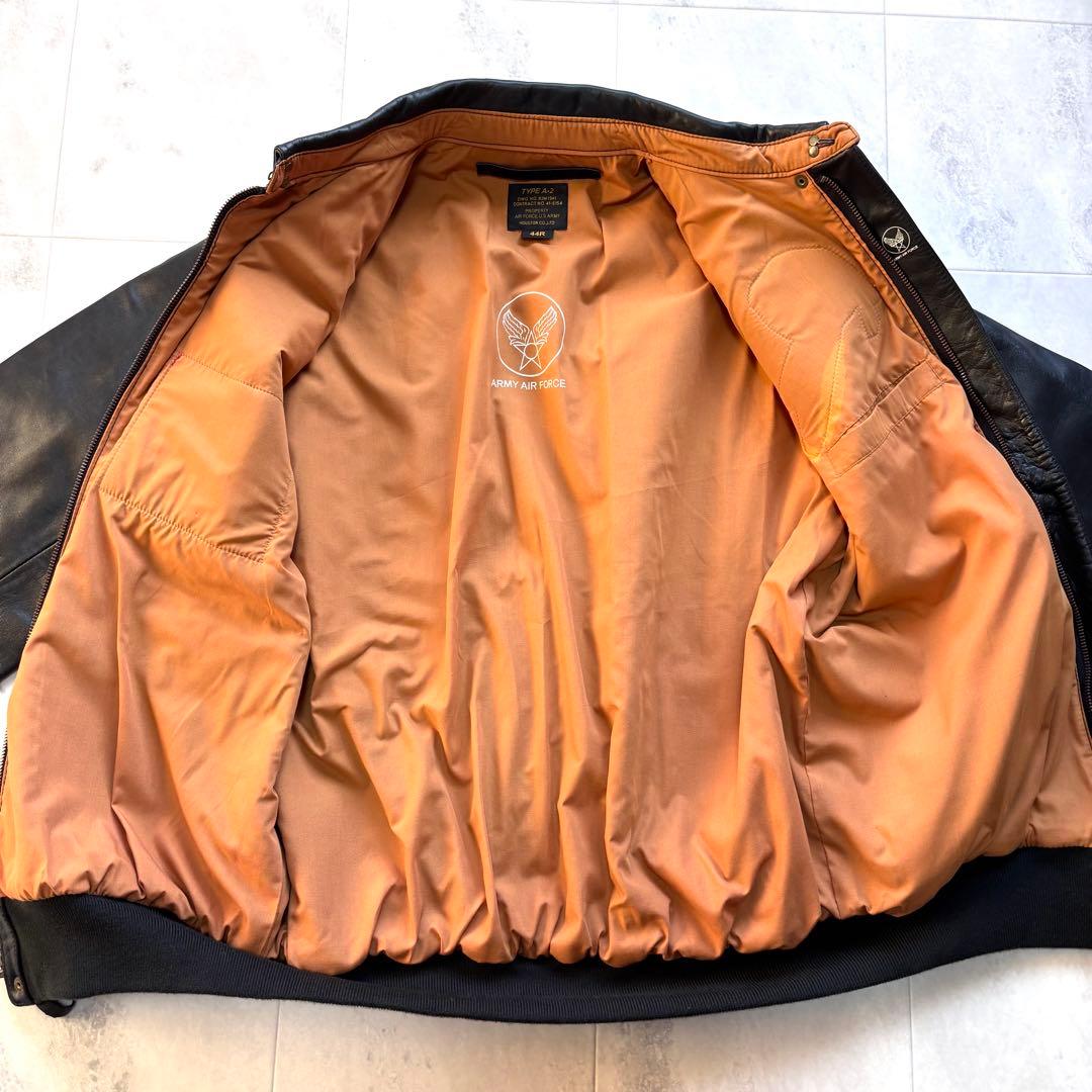 【極美品】ヒューストン ホースハイド A-2 フライトジャケット 2XL 黒