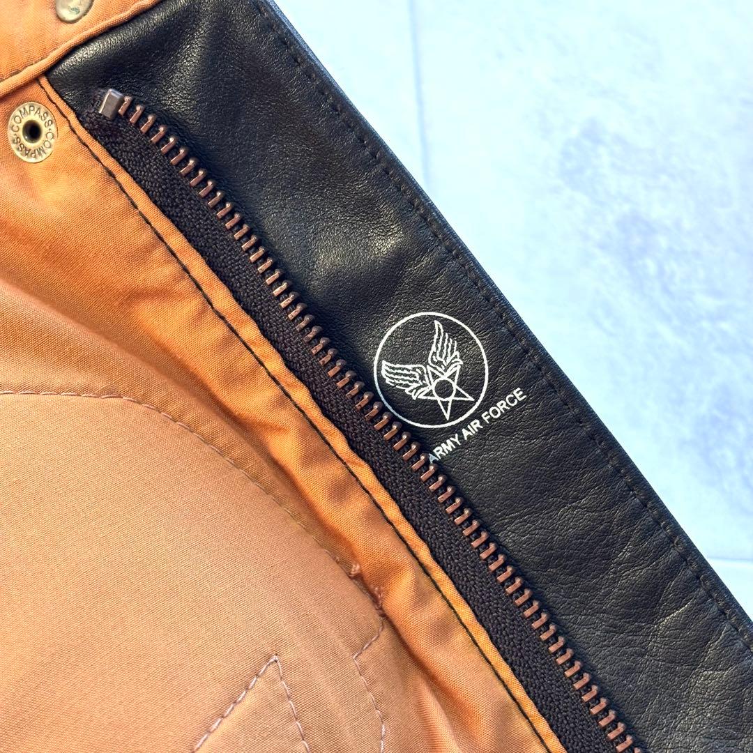 【極美品】ヒューストン ホースハイド A-2 フライトジャケット 2XL 黒