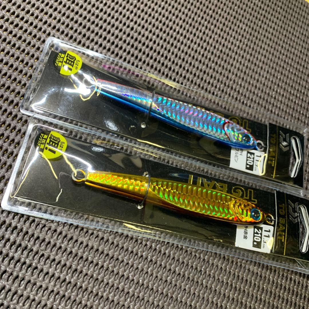 宮*二様 定番カラー値上がり間近！ダイワTGベイト210g2本　赤金ブルピン　タ