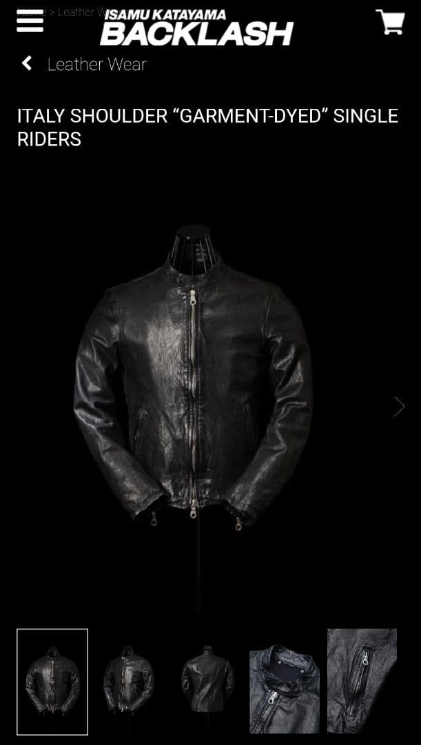 バックラッシュBACKLASH イタリアンショルダー シングルライダース