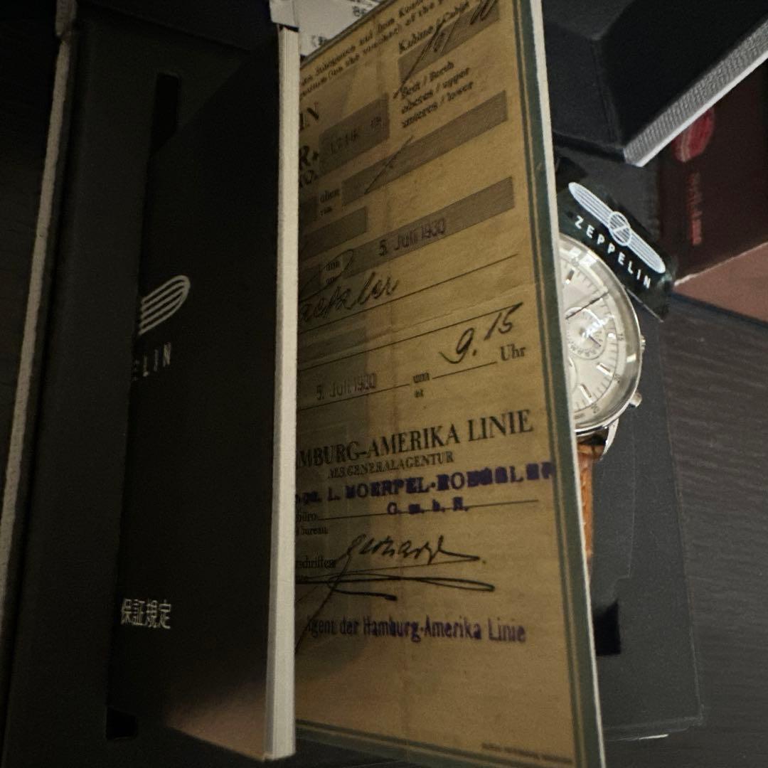 美品 ツェッペリン 8637-1 マリーン ムーンフェイズ