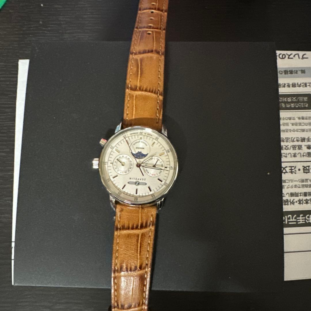 美品 ツェッペリン 8637-1 マリーン ムーンフェイズ