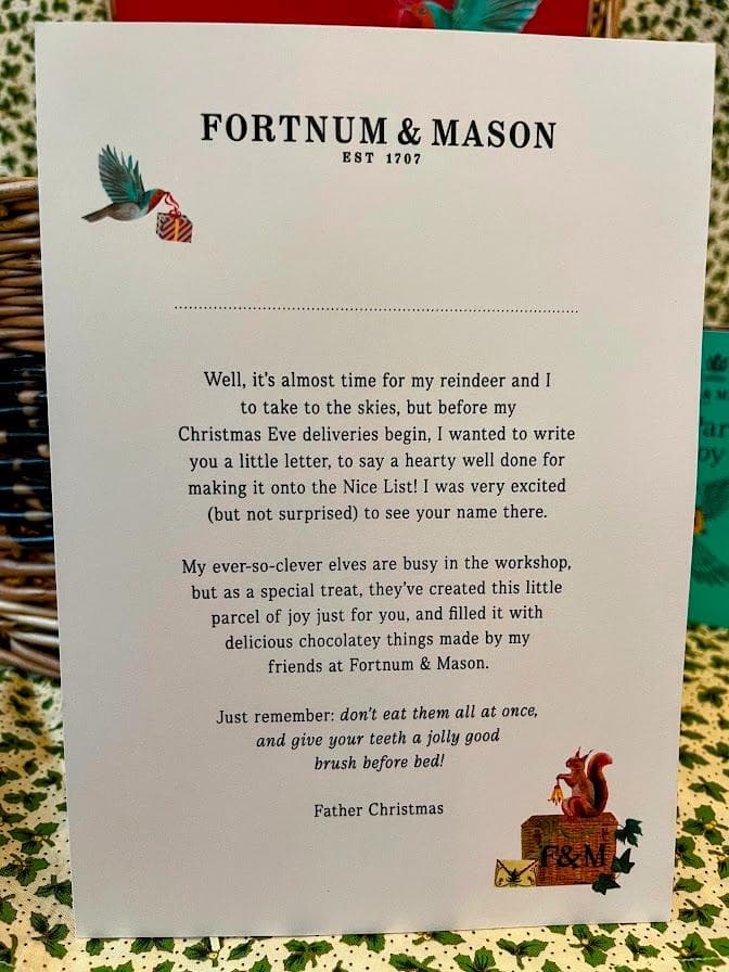 A*A様 【可愛すぎ…超レア】新作「サンタさんからの手紙ハンパー・バスケット」フ