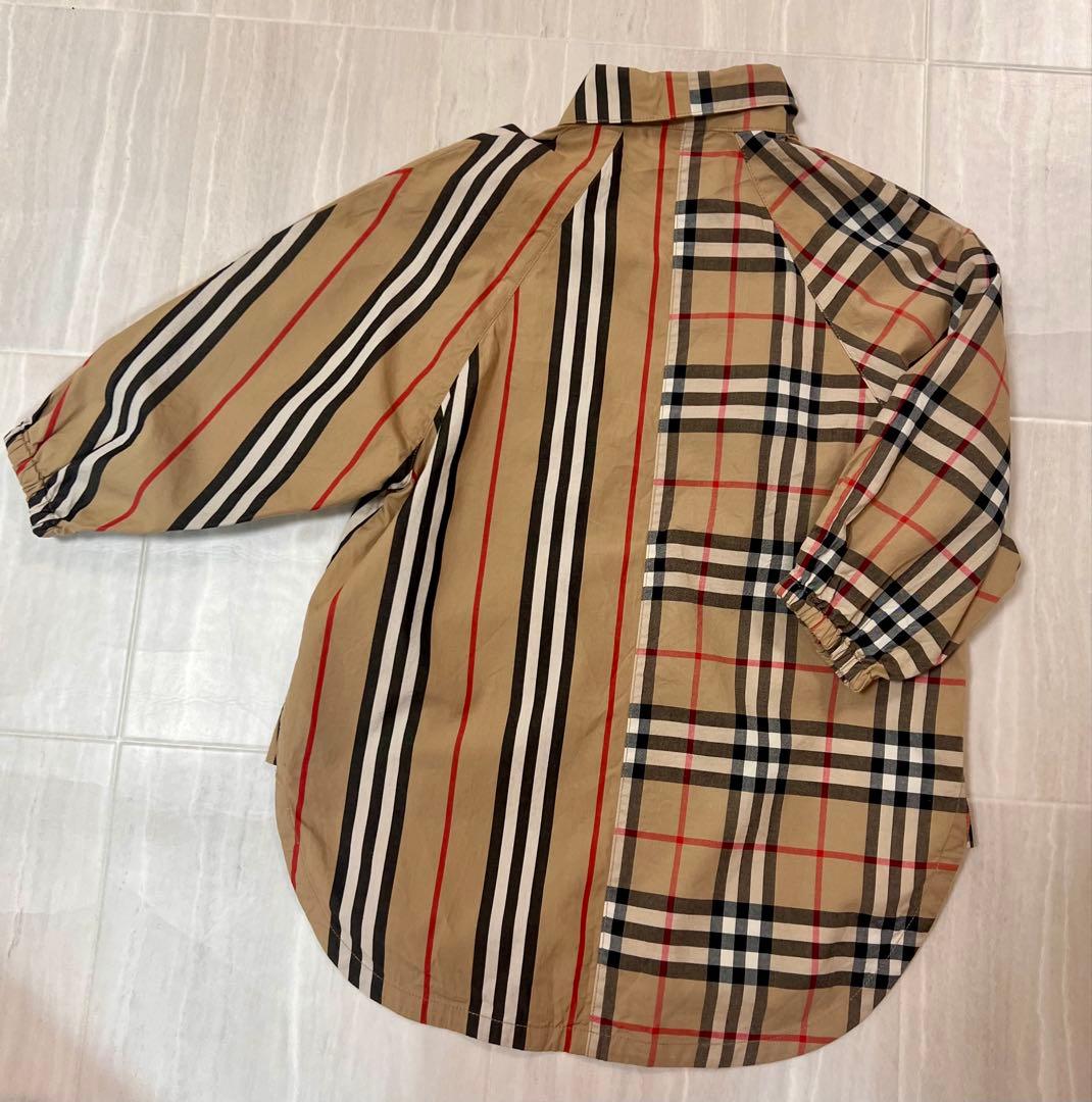 チェック柄　シャツワンピース