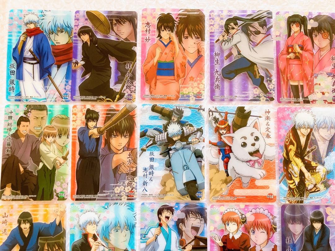 銀魂 カード 128枚 レア 箔押し カードダス ウエハースカード