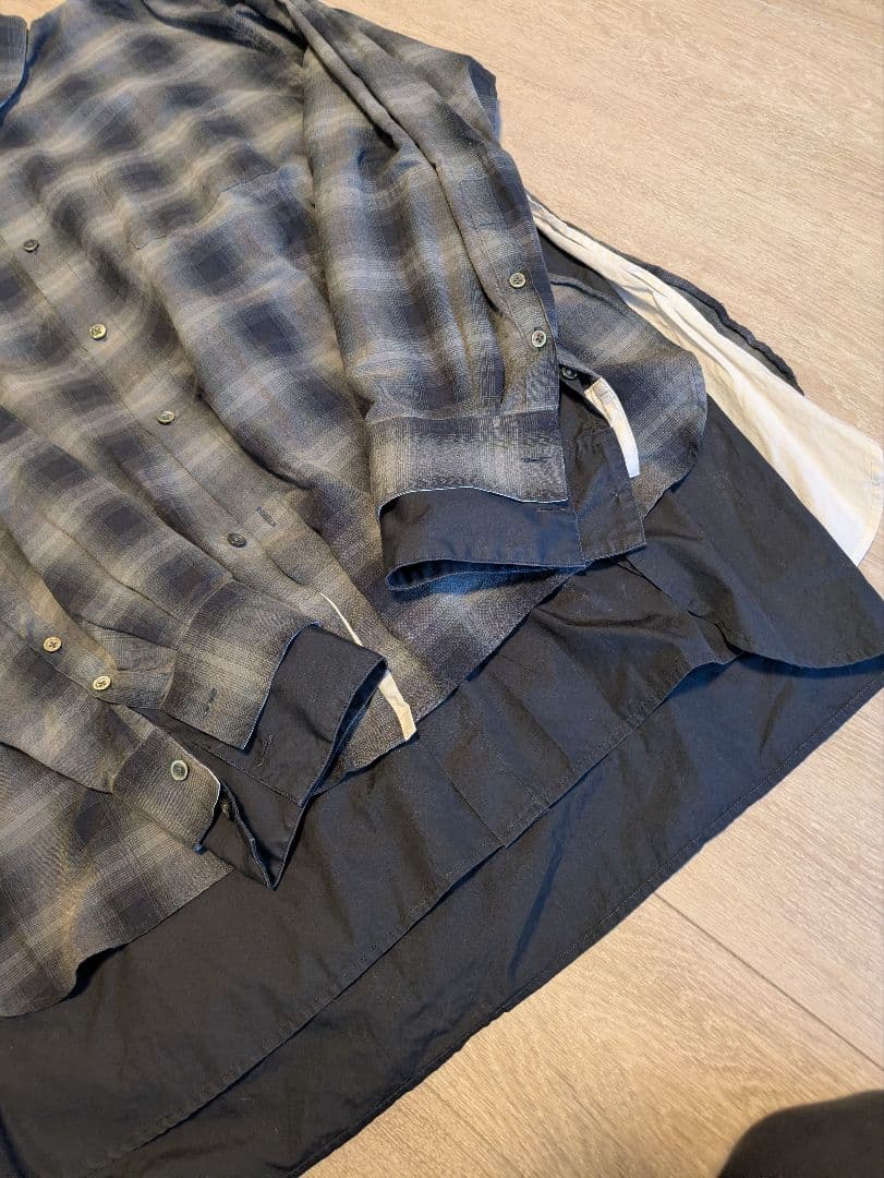 stein/シュタイン LAYERED SHIRT レイヤードシャツ