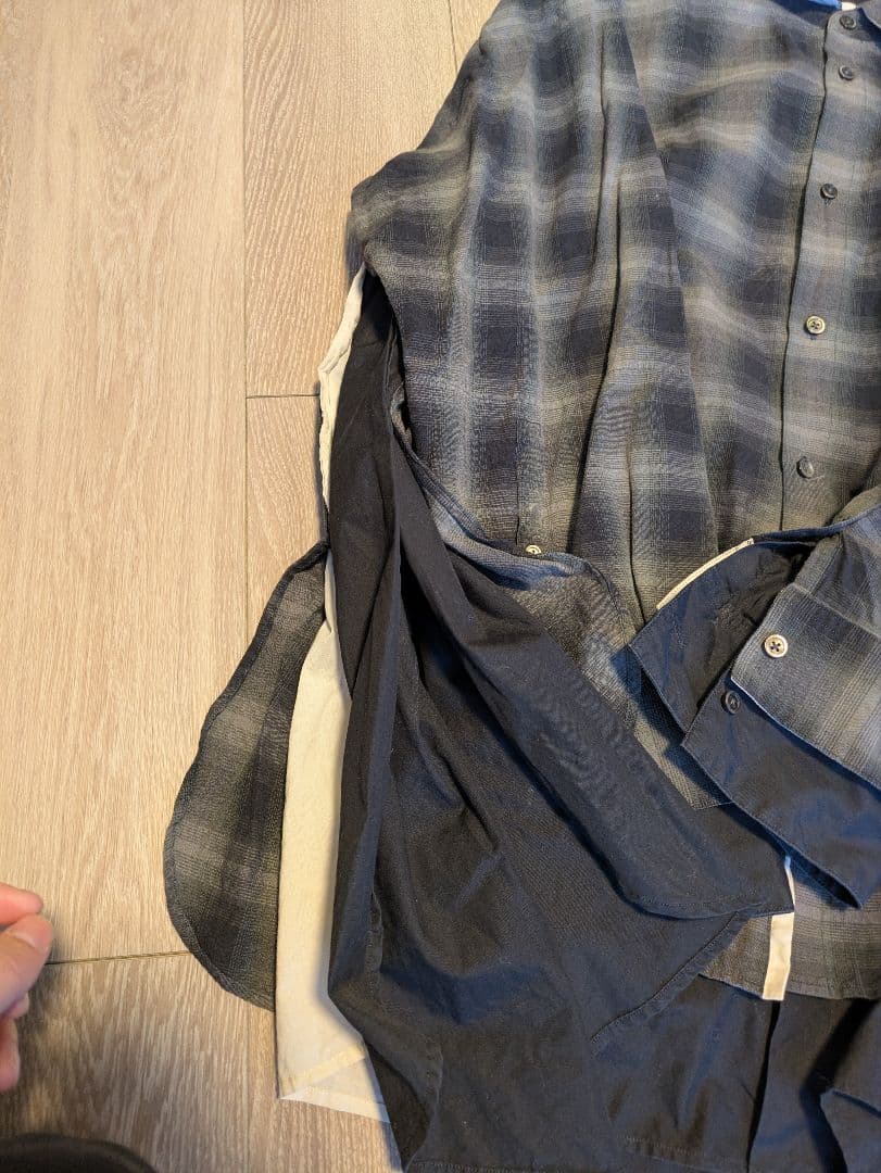 stein/シュタイン LAYERED SHIRT レイヤードシャツ