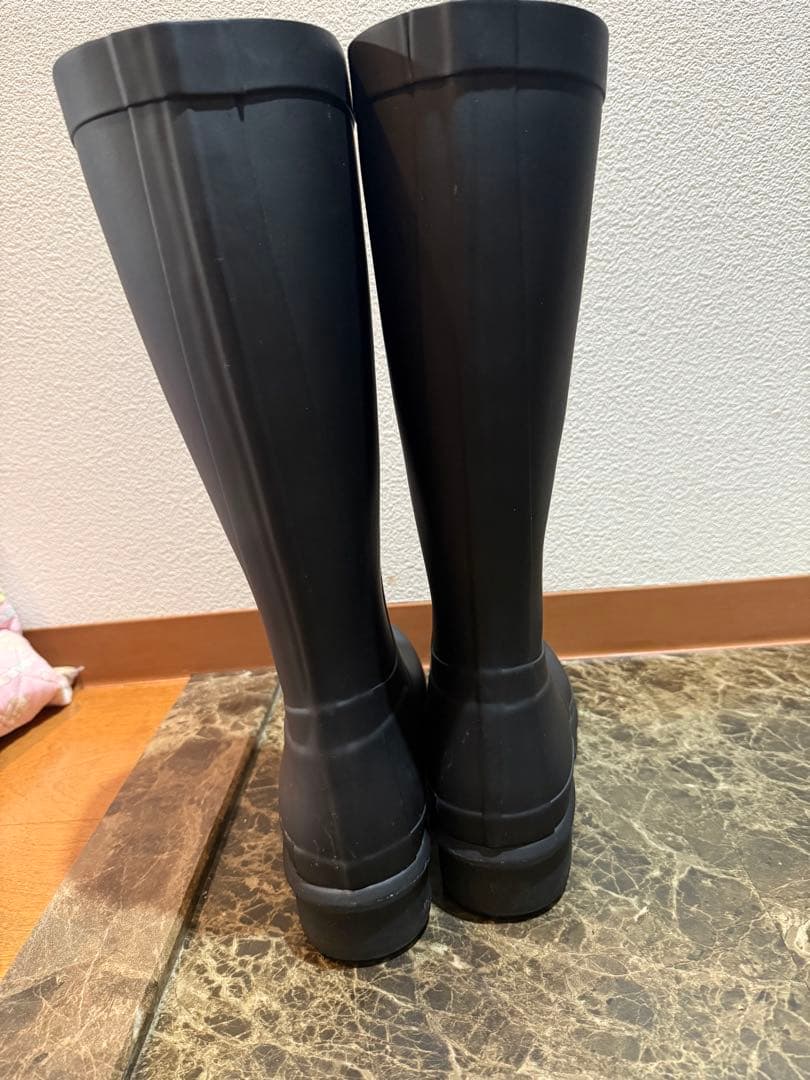 HUNTERブーツ　厚底長靴