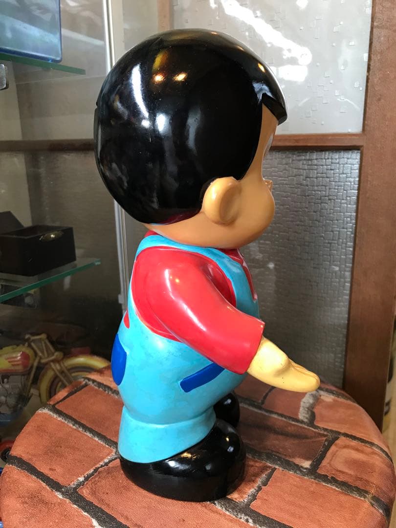 昭和 レトロ 信ちゃん カウンター ソフビ 置物 店頭用 信用金庫 レトロ雑貨