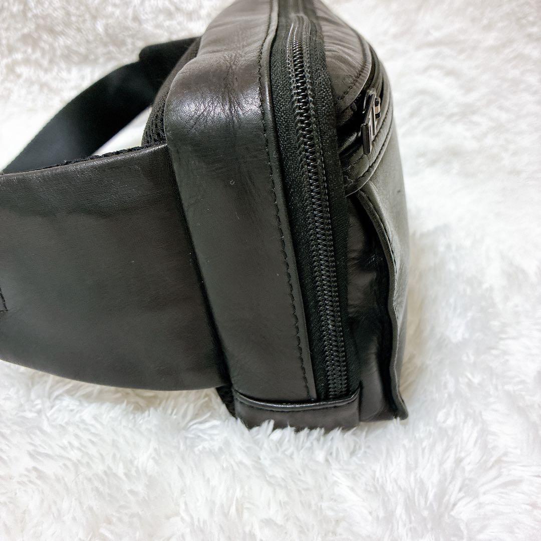 美品 PORTER アメイズ ブラック ボディバッグ メンズ 斜めがけ