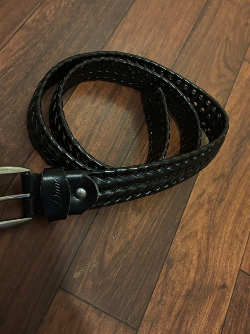 Dime 黒 レザー ベルト