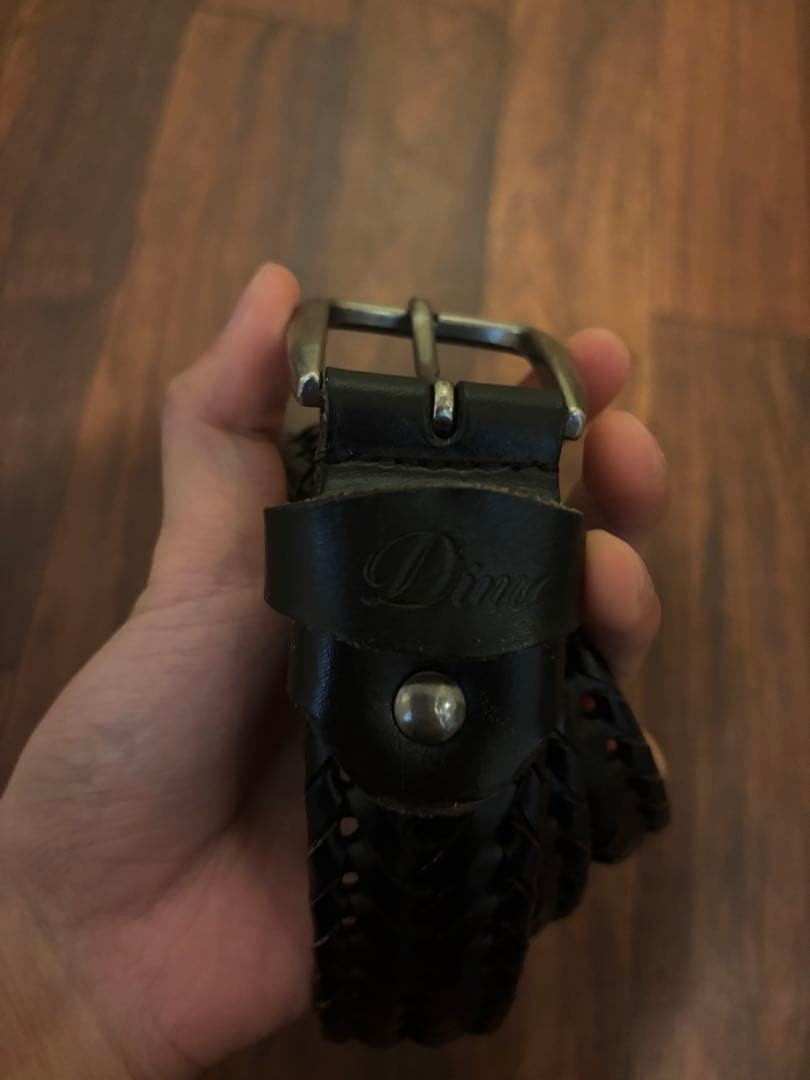 Dime 黒 レザー ベルト