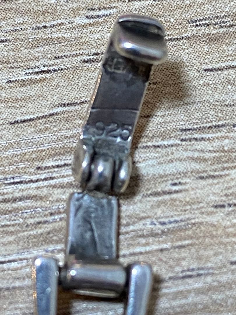 シルバー チェーンネックレスとブレスレットセット