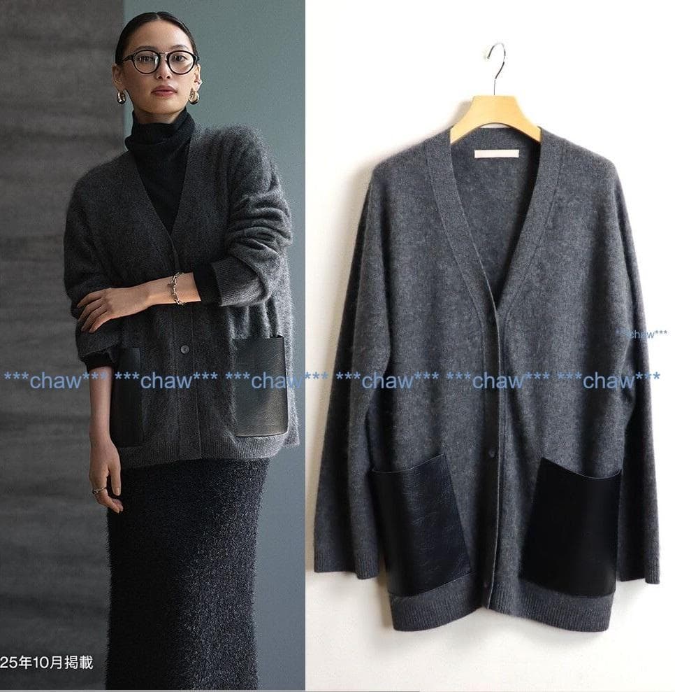 theory luxe 25AW 雑誌掲載 カシミヤ100％ カーディガン