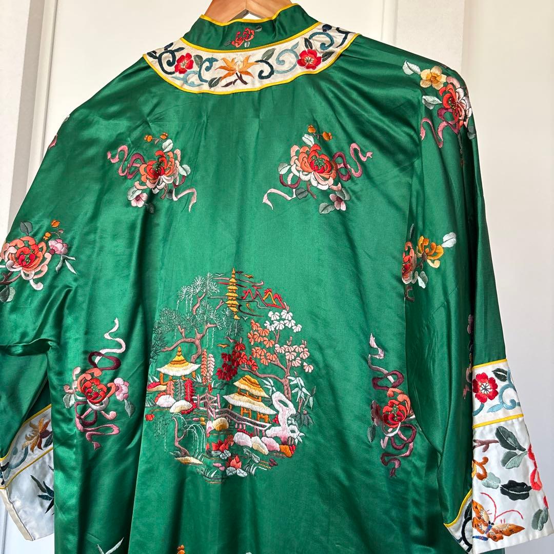 ノ*ブ様 40s 50s ヴィンテージ マンダリン　ガウン　ジャケット　チャイナ