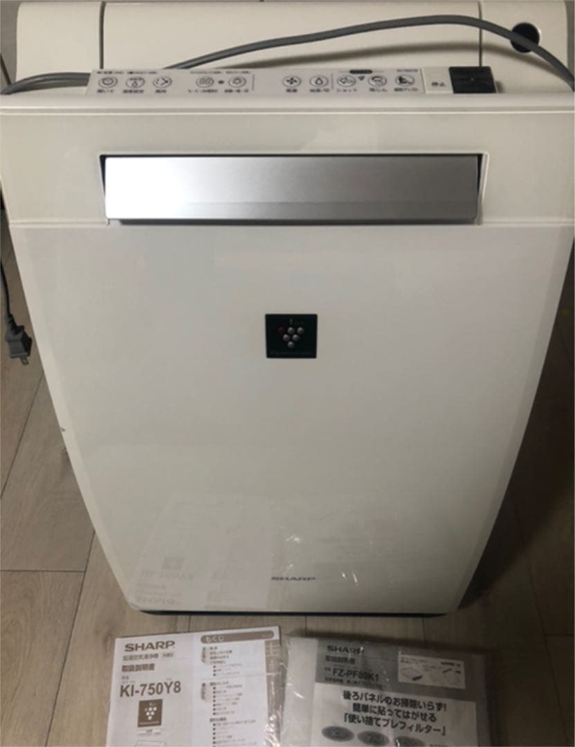 SHARP KI-750Y8-W 加湿空気清浄機　+フィルター5枚