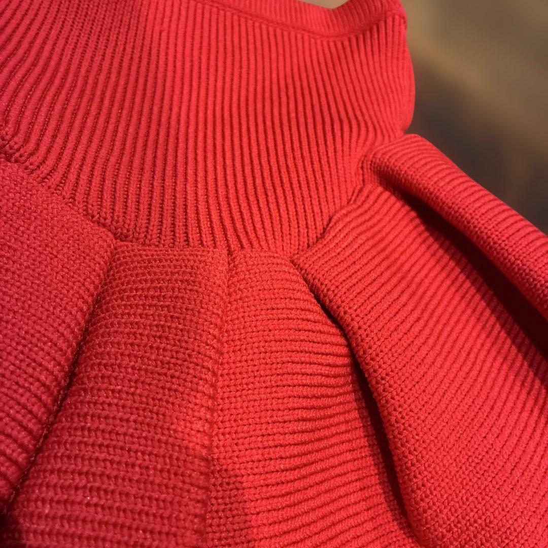 styling/ ラッフルニットベアトップ