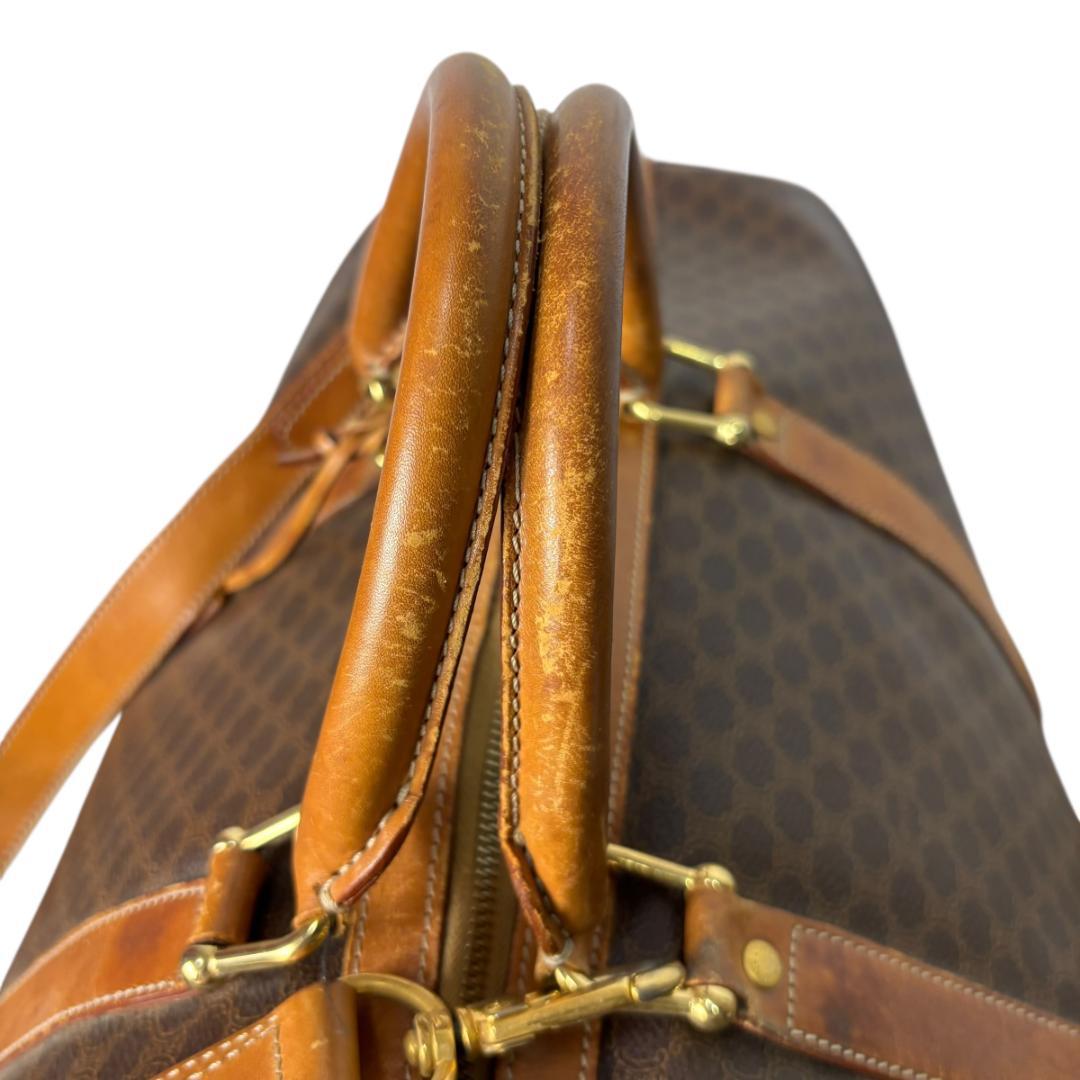 CELINE セリーヌ マカダム　レザー　ボストンバッグ　2WAYバッグ