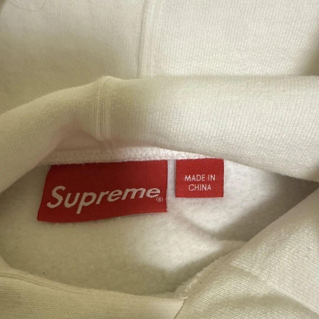 トップス Supreme Team Flocked Hooded Sweatshirt L