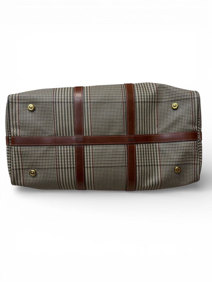 pvcレザー　RalphLauren ボストンバッグ　南京錠付き