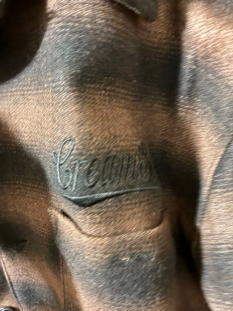 CREAM SODA ブラウンチェックネルシャツ L