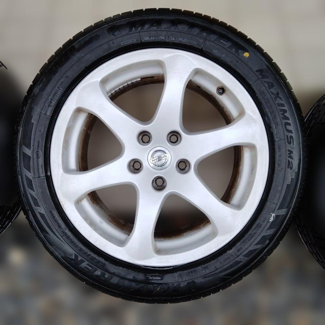 日産17インチ純正ホイール夏タイヤ着き