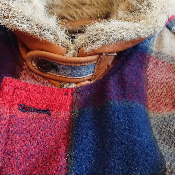 AVIREX アビレックス 牛革チェック柄ジャケット Mサイズ