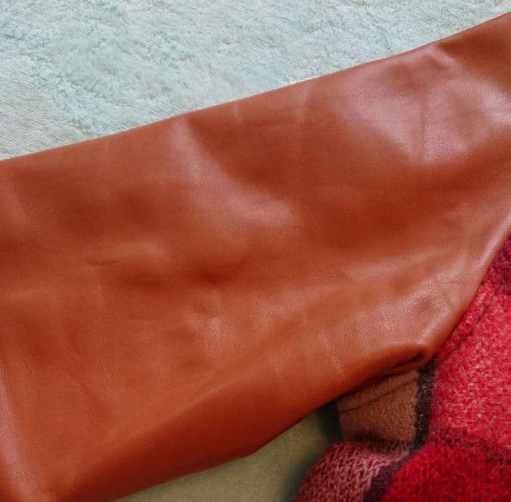 AVIREX アビレックス 牛革チェック柄ジャケット Mサイズ