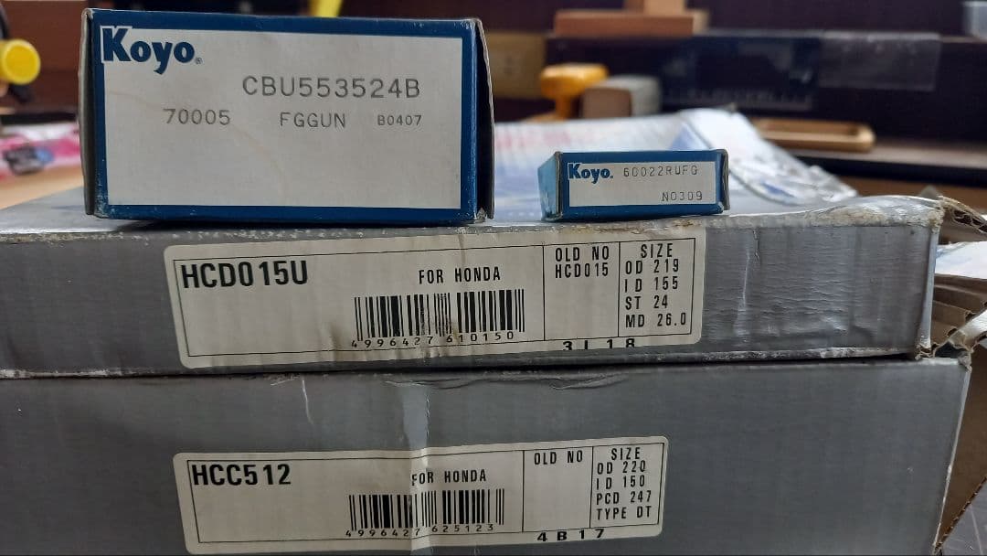 【未使用 ホンダB16A】EXEDY クラッチカバー・ディスク・ベアリングセット