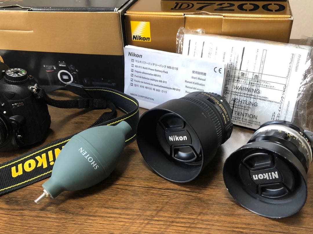 Nikon D7200  カメラレンズ2種付き