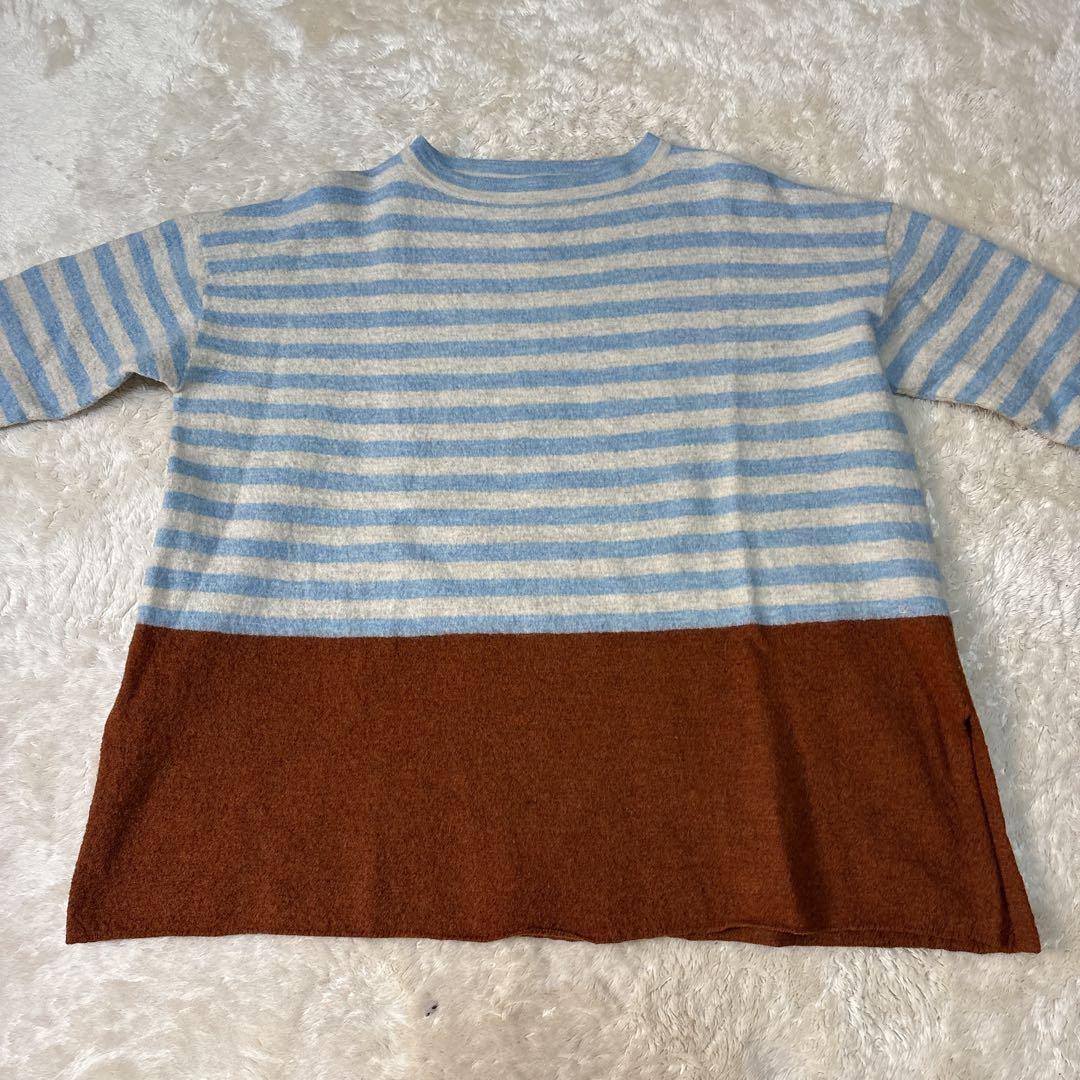 美品✨45rpm 縮絨ニットのビッグチュニック 定価42900円