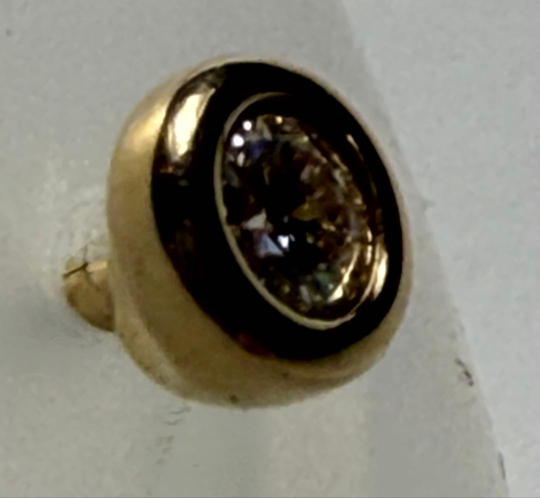 R*長様 片耳用 ティファニー K18 バイザヤード ダイヤ ピアス　極美品