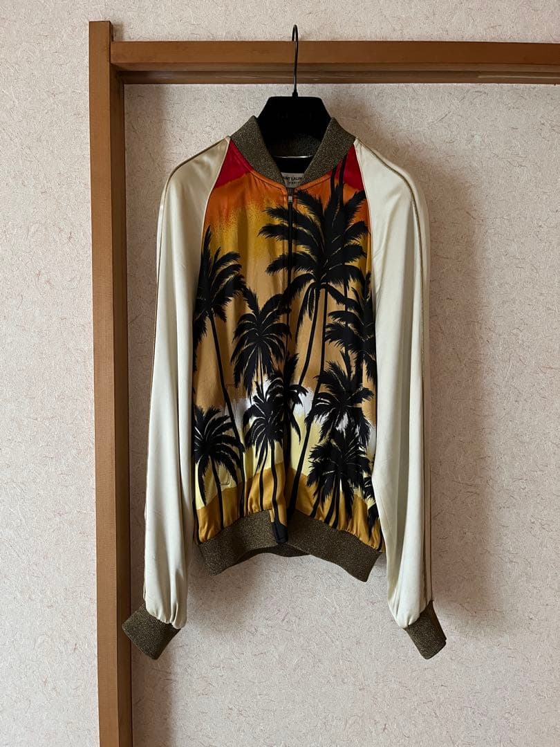 saint laurent paris エディ期　パームツリー　スカジャン　42