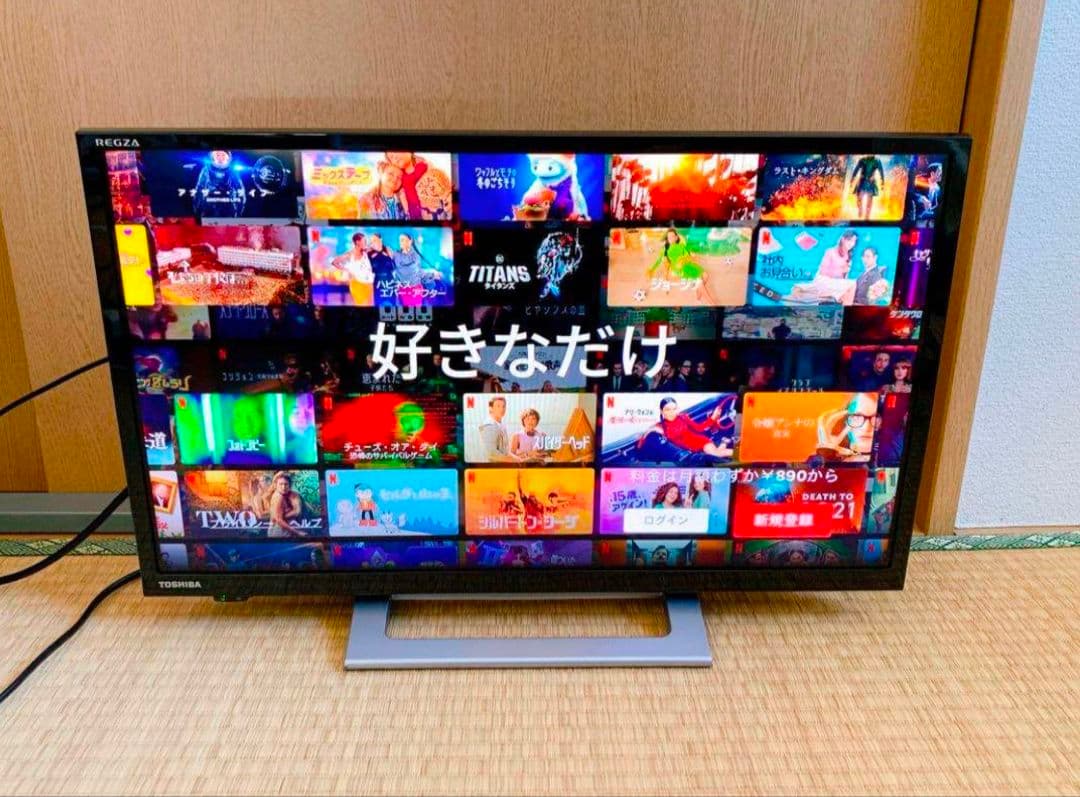 Wi-Fiスマートテレビ TOSHIBA 24v型　動画アプリ／地上波 美品