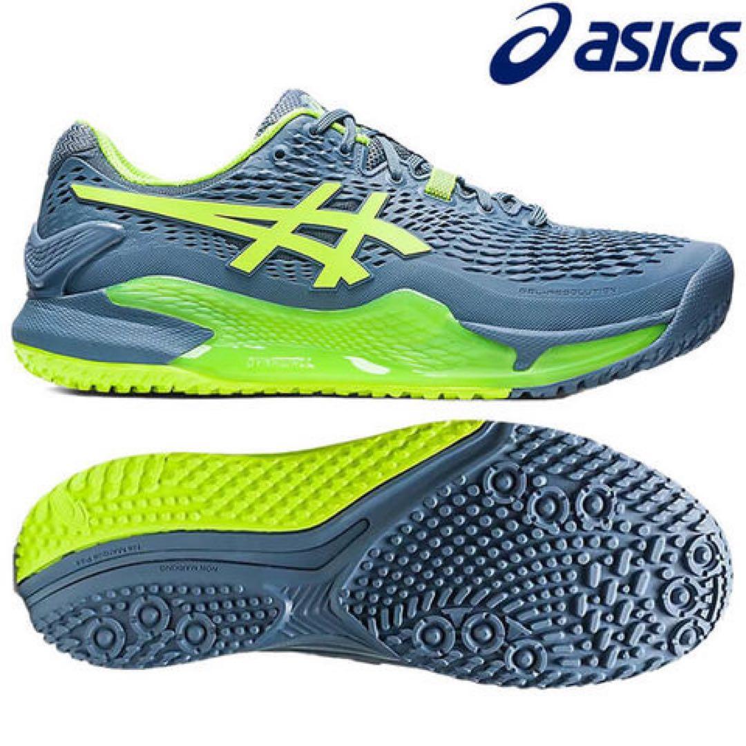 美中古アシックスメンズ ゲルレゾリューション9 オムニクレー用26.5cm