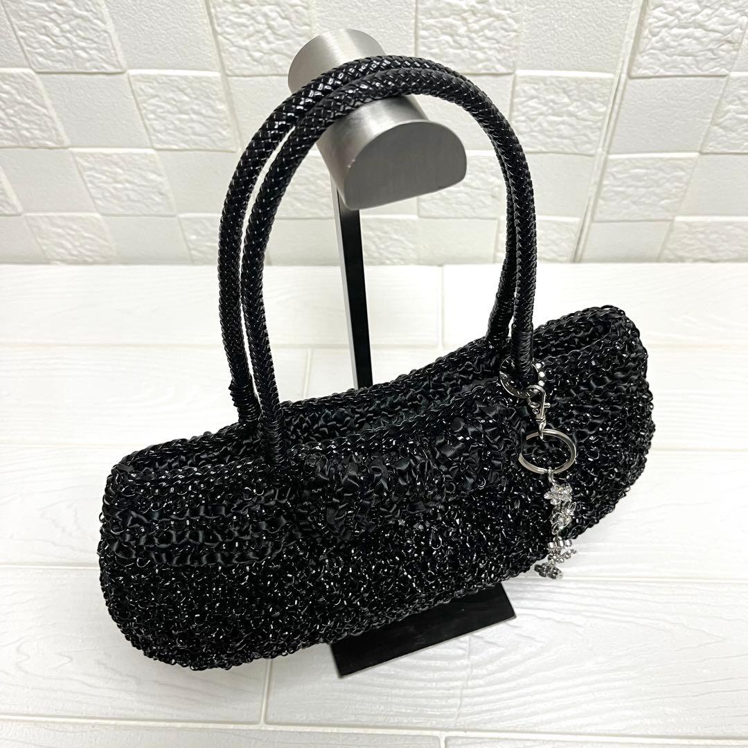 ✨極美品✨☘️ANTEPRIMA☘️✨ハンドバッグ✨ワイヤーバッグ✨リボン編み込み✨